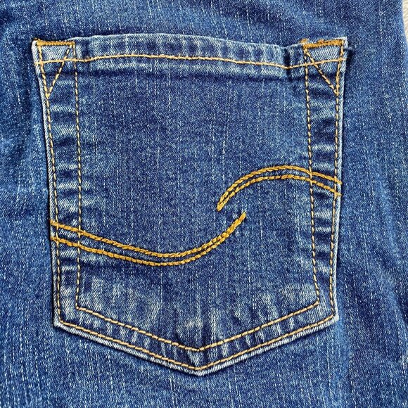 Signature By Levi Strauss & Co. Womens Medium Blue Bootcut Jeans Misses 8 Short - Picture 14 of 16
